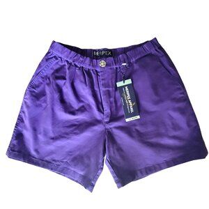 Meripex Apparel Mens 4-Way Stretch Shorts Purple 5.5" Inseam Large Size